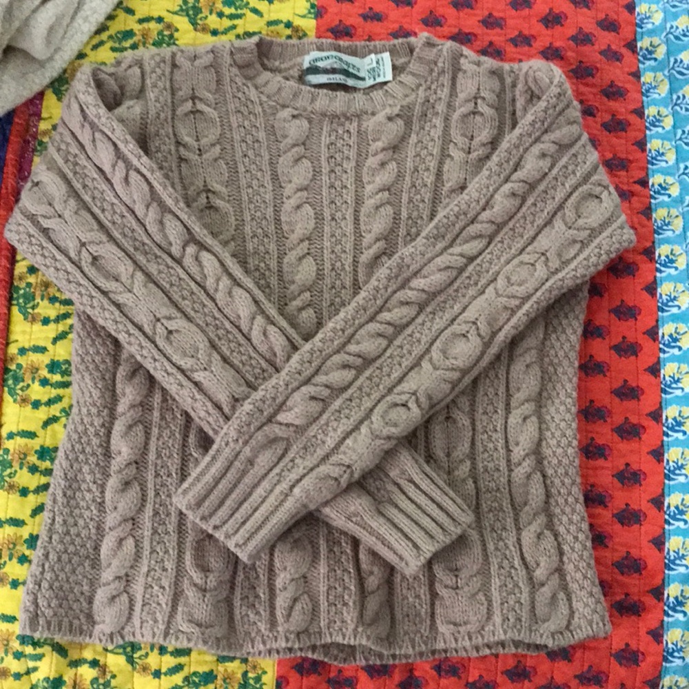 Made in Ireland Aran Crafts100%Merino Wool Sweater
